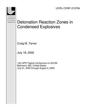 Detonation Reaction Zones in Condensed Explosives