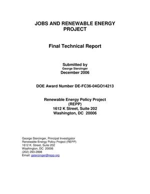 Jobs and Renewable Energy Project