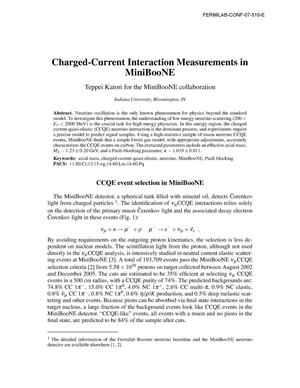 Charged-Current Interaction Measurements in MiniBooNE