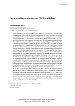Inclusive Measurements of |V(ub)| From BaBar