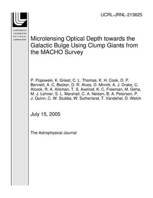 Microlensing Optical Depth towards the Galactic Bulge Using Clump Giants from the MACHO Survey