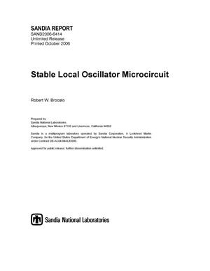 Stable local oscillator microcircuit.