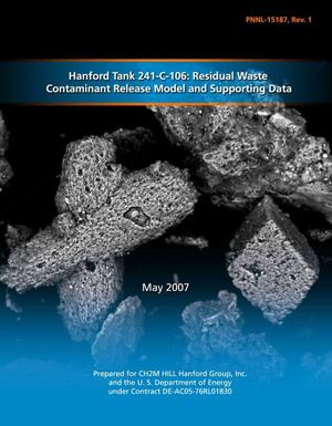 Hanford Tank 241-C-106: Residual Waste Contaminant Release Model and Supporting Data