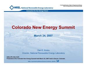 Colorado New Energy Summit