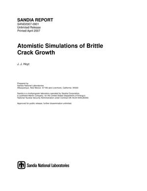 Atomistic simulations of brittle crack growth.
