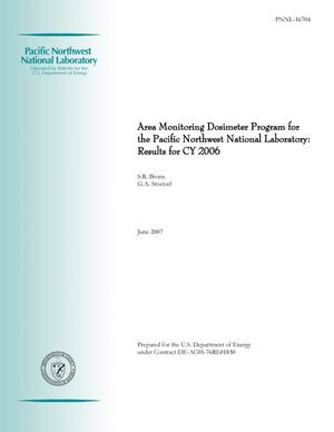 Area Monitoring Dosimeter Program for the Pacific Northwest National Laboratory: Results for CY 2006
