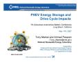 Primary view of PHEV Energy Storage and Drive Cycle Impacts