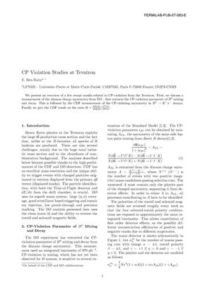 CP violation studies at Tevatron
