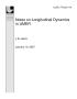 Report: Notes on Longitudinal Dynamics in UMER