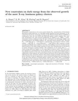 New Constraints on Dark Energy from the ObservedGrowth of the Most X-ray Luminous Galaxy Clusters