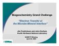 Presentation: Biogeochemistry Grand Challenge Electron Transfer at the Microbe-Mine…