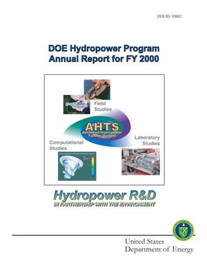 DOE Hydropower Program Annual Report for FY 2000
