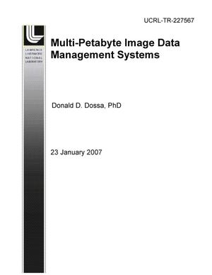 Multi-Petabyte Image Data Management Systems