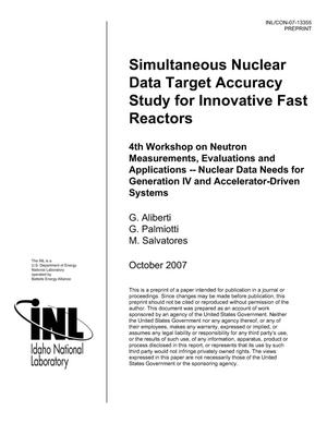 Simultaneous Nuclear Data Target Accuracy Study for Innovative Fast Reactors