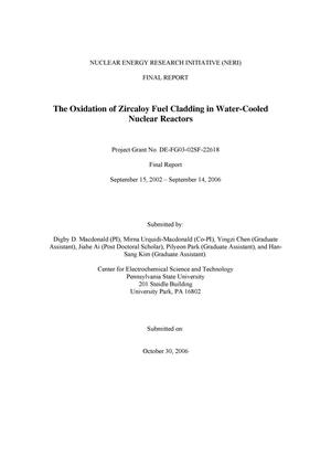 Oxidation of Zircaloy Fuel Cladding in Water-Cooled Nuclear Reactors