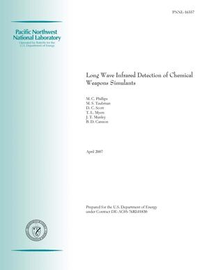 Long Wave Infrared Detection of Chemical Weapons Simulants