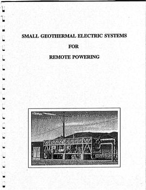Small geothermal electric systems for remote powering