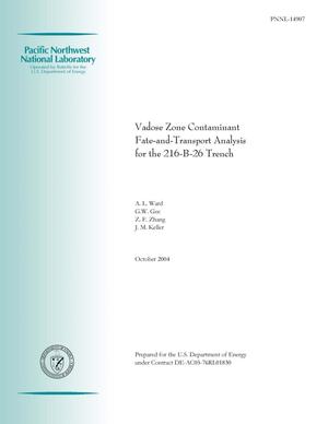 Vadose Zone Contaminant Fate and Transport Analysis for the 216-B-26 Trench