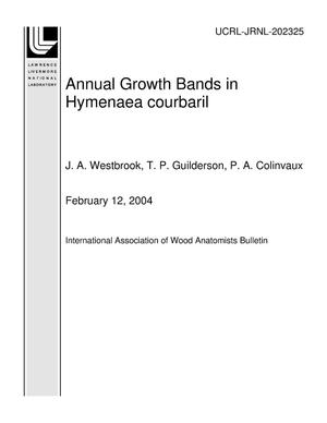 Annual Growth Bands in Hymenaea courbaril