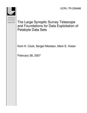 The Large Synoptic Survey Telescope and Foundations for Data Exploitation of Petabyte Data Sets