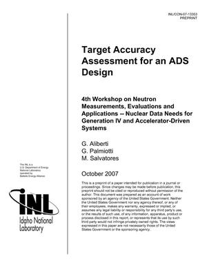 Target Accuracy Assessment for an ADS Design
