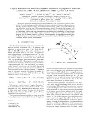 Angular dependence of dissociative electron attachment topolyatomic molecules: application to the 2B1 metastable state of the H2Oand H2S anions