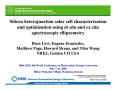 Presentation: Silicon Heterojunction Solar Cell Characterization and Optimization U…