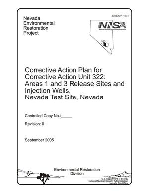 Corrective Action Plan for Corrective Action Unit 322: Areas 1 and 3 Release Sites and Injection Wells, Nevada Test Site, Nevada
