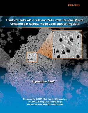 Hanford Tanks 241-C-202 and 241-C-203 Residual Waste Contaminant Release Models and Supporting Data