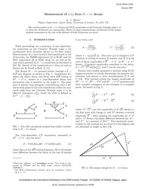 Measurement of alpha / phi_2 from B to pi pi Decays