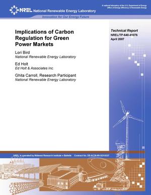 Implications of Carbon Regulation for Green Power Markets