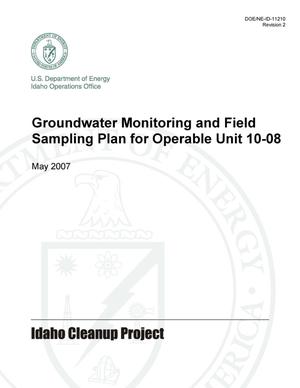 Groundwater Monitoring and Field Sampling Plan for Operable Unit 10-08