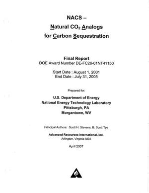 Natural CO2 Analogs for Carbon Sequestration