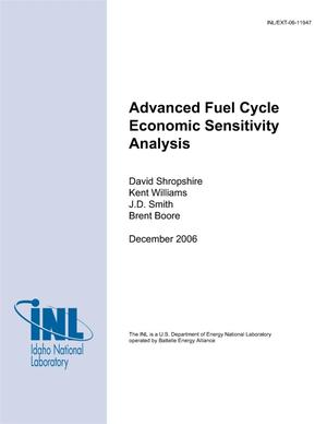 Advanced Fuel Cycle Economic Sensitivity Analysis