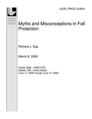 Myths and Misconceptions in Fall Protection