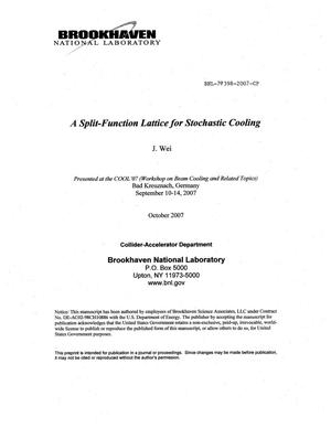 A Split-Function Lattice for Stochastic Cooling