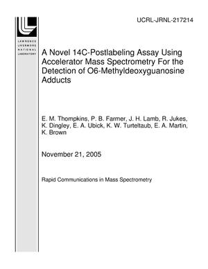 A Novel 14C-Postlabeling Assay Using Accelerator Mass Spectrometry For the Detection of O6-Methyldeoxyguanosine Adducts