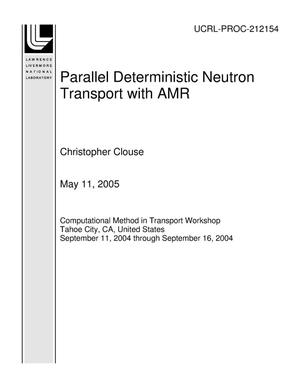 Parallel Deterministic Neutron Transport with AMR