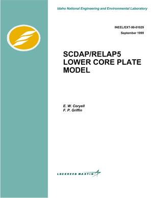 SCDAP/RELAP5 Lower Core Plate Model