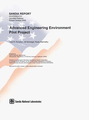 Advanced engineering environment pilot project.
