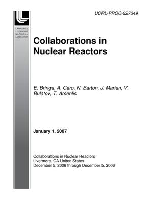 Collaborations in Nuclear Reactors
