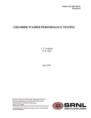 CHLORIDE WASHER PERFORMACE TESTING