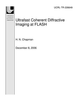 Ultrafast Coherent Diffractive Imaging at FLASH