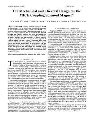 The Mechanical and Thermal Design for the MICE Coupling SolenoidMagnet