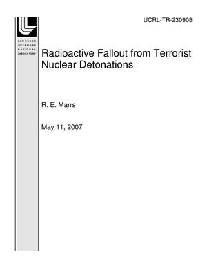 Radioactive Fallout from Terrorist Nuclear Detonations