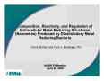 Presentation: Composition, Reactivity, and Regulation of Extracellular Metal-Reduci…