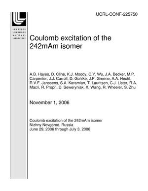 Coulomb Excitation of the 242mAm Isomer