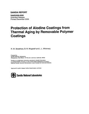 Protection of alodine coatings from thermal aging by removable polymer coatings.