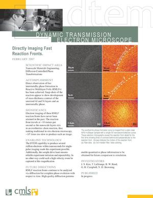 Directly Imaging Fast Reaction Fronts