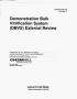 Article: DEMONSTRATION BULK VITRIFICATION SYSTEM (DBVS) EXTERNAL REVIEW